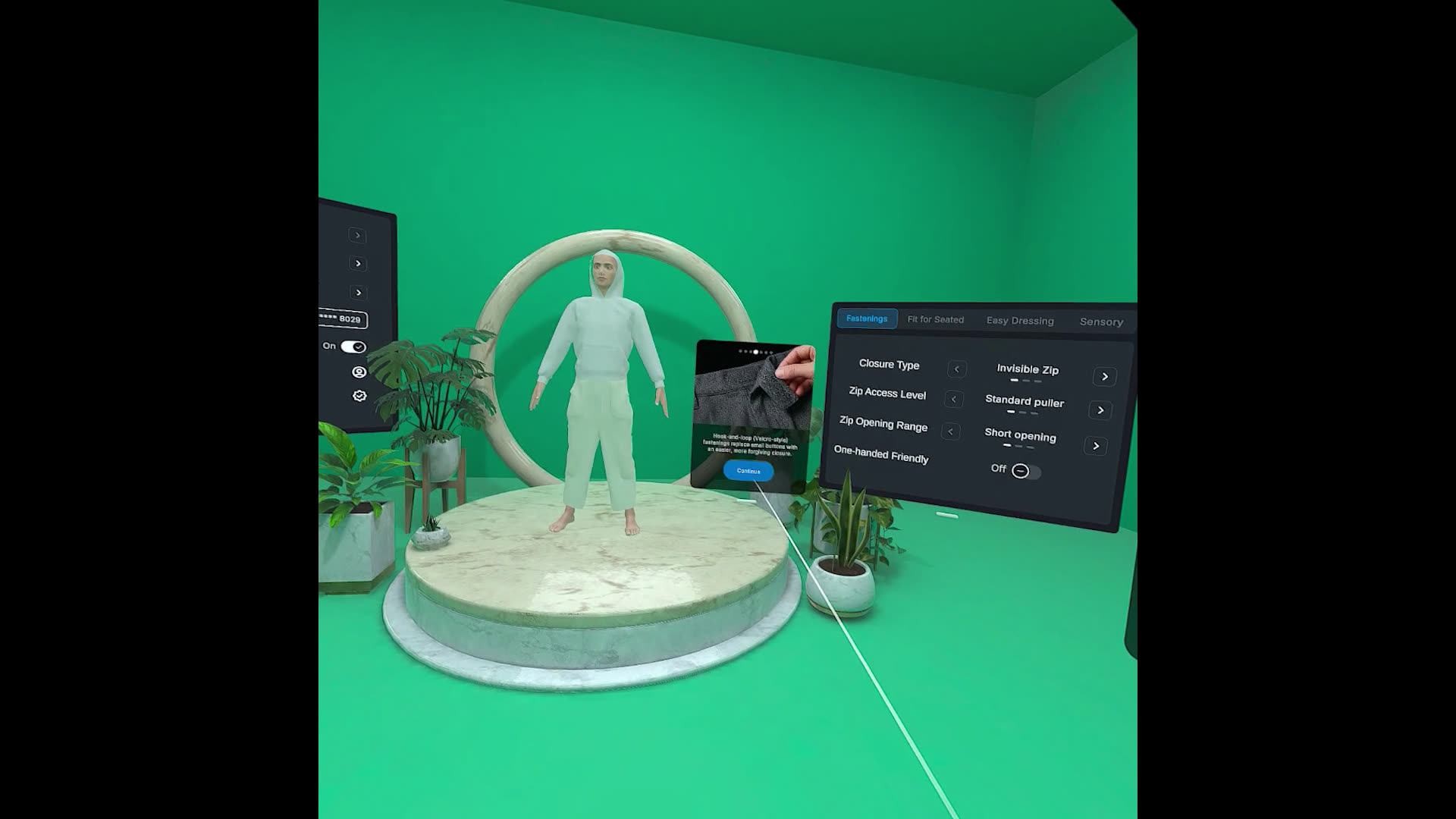 Quest 中的 AccessFit 早期原型视角一。